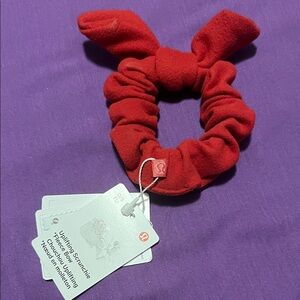 lululemon athletica Red Scrunchie NWT